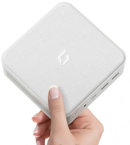 CyberGeek Mini PC Ryzen 7 5700U (8C/16T, up to 4.3Ghz), Small Linux Computer 16GB DDR4 RAM 128GB PCIe SSD, Micro Gaming PC Supports 4K Triple Display WiFi/BT5.0/USB3.0/HDMI+DP for Home/Office Use