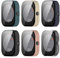 RuenTech Hülle Kompatibel für CMF Watch Pro Schutzhülle, mit Kratzfest ​Displayschutzfolie, Hard PC Schutz for CMF by Nothing Watch Pro (D395) Smartwatch Zubehör (6er Pack)