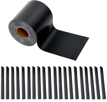 Avilia Oscurante da Giardino e Ringhiera - Recinzione da Balcone Facile da Installare in PVC Resistente ai Raggi UV e Intemperie, Frangivista Antracite con 20 Clip Incluse, 19x3500 cm