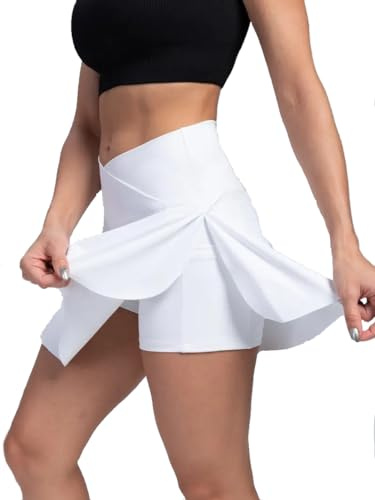 Tennis Rock Damen Sport Skort mit Shorts Laufrock Minirock Tennisrock Hosenrock Sommerrock Skirt Golf Röcke Outdoor Workout Running | SKORTIFY