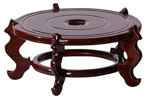 Yardwe Soporte Para Plantas De Interior De Madera Natural Elevador De Macetas Soporte Con Pedestal Para Jarrones Estante Vintage Para Suculentas 26X26X12.5cm