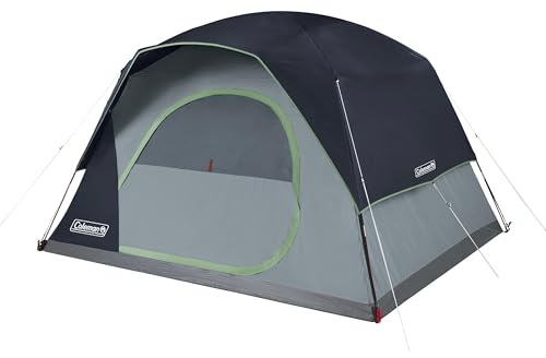 Coleman Skydome Tent with 5 Minute Setup, 2/4/6/8-Person Weatherproof Tent with Rainfly & Carry Bag, 20% More Headroom Than Traditional Canopies
