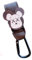 2 Pack Leather Buggy Clips,Universal Pram Hooks Pram Clips Pram Accessories,Pushchair Accessories Pushchair Bag Hook Buggy Bag Clip Stroller Hook for Hook Your Shopping Bags Safely(Brown)