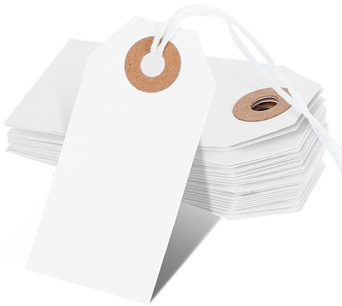 100 Stück Kraftpapier Anhänger Anhänger Papier Geschenkanhänger Blanko Geschenkanhänger Weihnachten Geschenkanhänger Zum Beschriften Geschenkanhänger Klein Markieren Hängeetiketten Für Beschreibbare