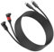2 pièces USB C Câble chargeur pour Garmin Fenix 8 7 7S 7X 6 6S 6X Pro 5 5S, Forerunner 55 255 265 945 965, Vivoactive 5 4 3, Instinct 2, Approach S10 S40 S60, Vivomove 3 3S, Venu 3 2 Sq, Noir +rouge