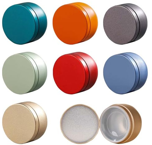 KUBDPQOR Set di Barattoli di Latta Multicolor per Spezie e Tè - Scatola Latta Perfetta per Bustine di Tè e Infusi - Pratico Porta Tè e Tisane