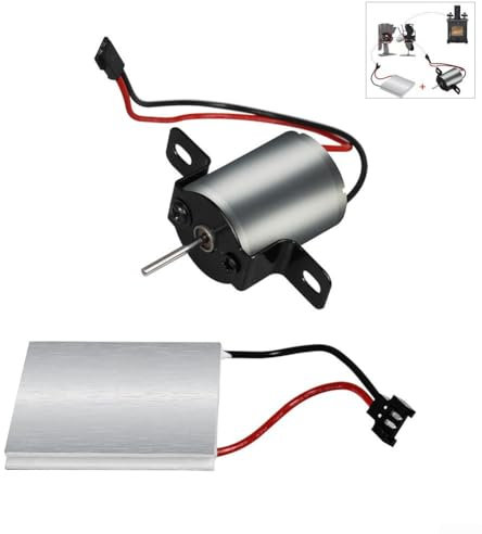 Kit de reparación de ventilador de chimenea de alto rendimiento con juego de generador de motor, compatible con sopladores de chimenea/estufa, accesorios de motor de generador eléctrico