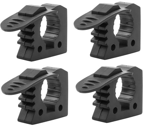 TDHLW Kit de Montaje de Abrazaderas de Goma de liberación rápida de 4 Piezas, Mangos de Herramientas de 1-1/5 a 1-1/2 de diámetro para Camiones, UTV, ATV, todoterrenos, 4x4,Negro