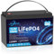 LiFePO4 100Ah,Lithium Batterie 12v 100ah, mit BMS Low Temperature Schutz und 15000 Zyklen, 1280Wh Lithiumbatterie für Wohnmobil,Solaranlage, Boot, Haushalt, Solarpanel Kit,Camping