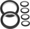 DIYEAH 6 Rollen Whiteboard-Klebeband Linie Planke Whiteboard-Markierungsband Boxen mit Deckel doppelt mehrere tischband Haftband Bänder zur Identifizierung Bastelbänder das Haustier Black