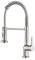 SXSWCH Grifo de Cocina Negra 3 Colores Montaje de encimera de 360 ​​Grados de Cocina giratoria Fregadero de Cocina Caliente y fría (níquel Cepillado)