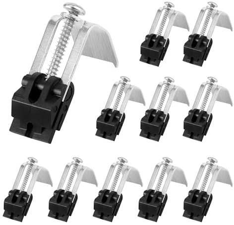 10 Pezzi Undermount Sink Clips, Lavello Fissaggio Clip, Regolabile Lavello Cucina Clips per Lavandini, Lavelli da Cucina, Docce