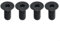 Electric Scooter Handlebar To Pole Screws Replacement Parts Black Stainless Steel Top Neck Screw 4 Pack