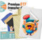 DTF Transferfolie, 50 Blatt, 21,6 x 27,9 cm, Sublimationspapier, Kopier- und Druckpapier