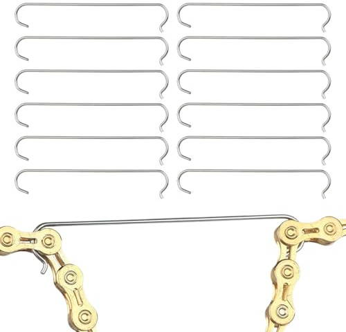 Werkzeug für Fahrradkette – 12 Stück Bolzen Verbindungskette | Kompaktes Reparaturset für Fahrrad Straße Berg Innen Außen Garage