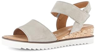 Gabor Damen Plateausandalen, Frauen Sandalen,sensitiv,stabil,trage-Komfort,Tritt-fest,vegan,Wasser-dicht,weit,Rose,Schilf (Kork),42.5 EU / 8.5 UK