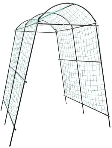 Grille de jardin pour plantes grimpantes, grille en treillis, largeur réglable de 110 à 180 cm, grille d'arche en métal pour l'extérieur 230 cm