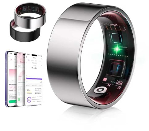 IUHFSIFS Smart Ring 7.Gen Modi für Android IOS Silber 12#