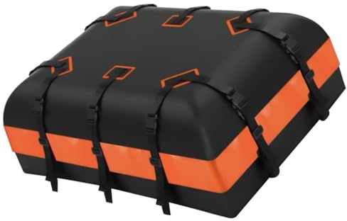 Jazuaiao Rooftop Cargo Roof Bag Heavy Duty Car Box for All Vehicle Roofs Includes Mat Hook Strap and Car Box Waterproof Rack for All Vehicle Roofs Includes Mat Door Hook Strap and Luggage Heavy Duty