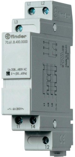 Finder Überwachungsrelais 208-480 V/AC 1 Wechsler 70.61.8.400.0000 1 St.