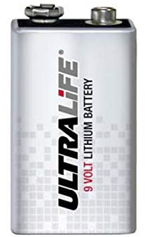 Pile au lithium Ultralife modèle 6LR61 9V-Block
