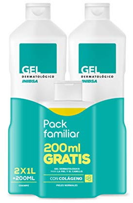 Geles Inibsa 2 Geles Dermatológicos 1000 ml + Champú 200 ml - 1 Pack