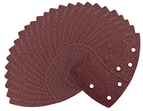 50 hojas de lija con velcro, 105 x 152 mm, grano 80, para lijadora Bosch Prio, Ventaro