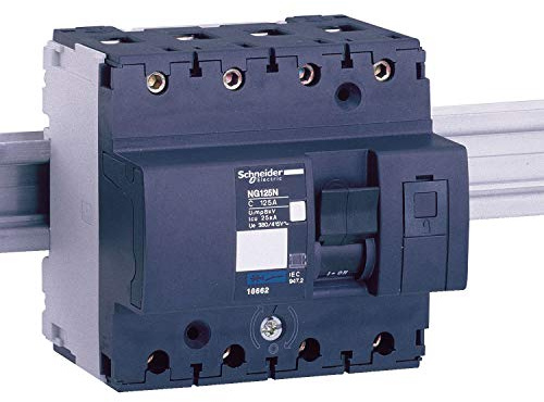 Schneider 18825 Interrupteur d'alimentation NG125L 4P 32A Caractéristique C