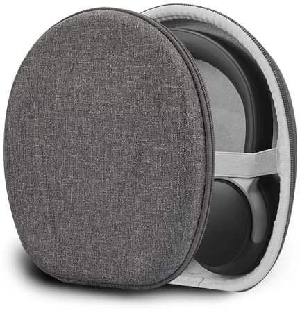 Geekria Shield Headphones Case Compatible with Bose QuietComfort, QC Ultra/45/35/25/SE, NC 700, Replacement Hard Shell Travel Carrying Bag with Cable Storage (Grey)