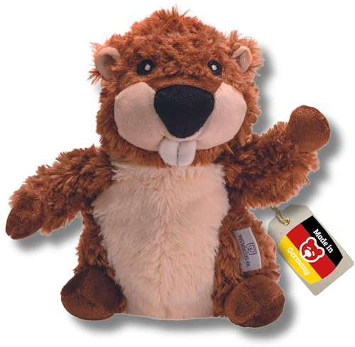 welliebellies® Wärmekuscheltier Biber groß 25cm für Mikrowelle und Backofen