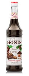 MONIN - Sirop de Brownie pour Café, Cappuccino, Latte et Chocolat Chaud - Arômes Naturels - 70cl