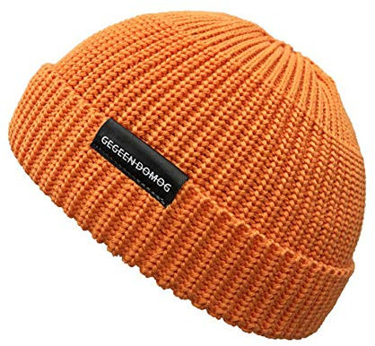 CLAPE Bonnet Court en Tricot Docker Homme Femme - Trawler Elastique Casquette Sans Visière Chaud d'Hiver