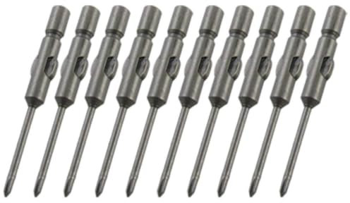 Aexit Magnetic Size 0# 1.4mm Cross Head Screwdriver Bits 10 Pieces (77ac1191e1a42b134d68f4b978bf1680)