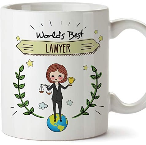 Mugffins Lawyer Original Mug Cup World's Best Lawyer - 11 oz Ceramic
