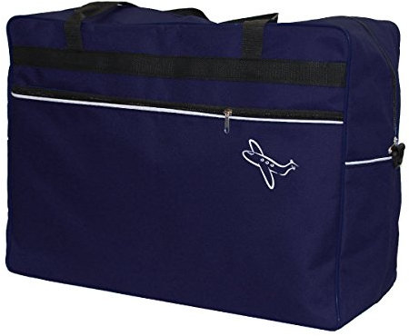 Reisetasche 40 x 20 x 25 cm Boardgepäck Bordcase Reise Koffer HANDGEPÄCK (dunkel Blau)