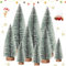 9 Stück Kleiner Tannenbaum Deko,Mini Tannenbaum Deko,Wichteltür Zubehör,Weihnachtsbaum Künstlich,Kleine Weihnachtsbaum,Weihnachtsdeko für Tischdeko,DIY,Schaufenster,Dekoration, Geschenk