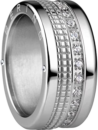 BERING Austauschbar Ringkombination für Damen in Silber mit einzigartigem Twist- & Change System, Volga