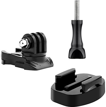 SOONSUN Quick Release Tripod Mount, Thumbscrew, 360 Degree Rotate Swivel Helmet Buckle Mount for GoPro Hero 13 12 11 10 9 8 7 6 5 4 Session 3+,3, GoPro Max, SJCAM, AKASO, DJI Osmo Action Camera