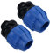 32 mm x 2,5 cm MDPE-Stecker-Adapter, Kompressionsverschraubung, Wasseranschluss Wasserrohr, 2 Stück