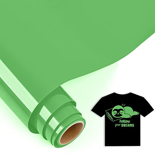 IModeur 5 Ft vinilo textil Verde fruta - 30,5 x 153 cm vinilo Verde para Cricut Maker, Silhouette Cameo, vinilo textil termoadhesivo para ropa, gorras, pantalones, otros tejidos
