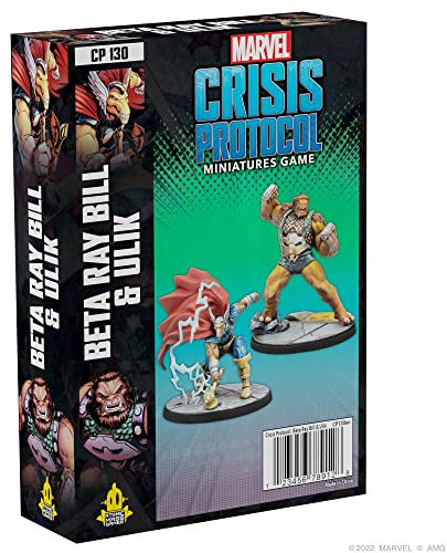 Atomic Mass Games Marvel Crisis Protocol Beta Ray Bill & Ulik Character Pack,Miniatur-Kampfspiel,Strategiespiel für Erwachsene,ab 14 Jahren,durchschnittliche Spielzeit 90 Minuten,hergestellt