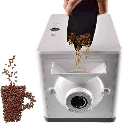 ZUMAHA TorréFacteur éLectrique De Grains De Café, TorréFacteur De Grains De Café, TorréFacteur De Grains De Café à Air Chaud, Capacité De 1,5 Kg, TorréFacteur Multifonction pour SéSame Et Cacao