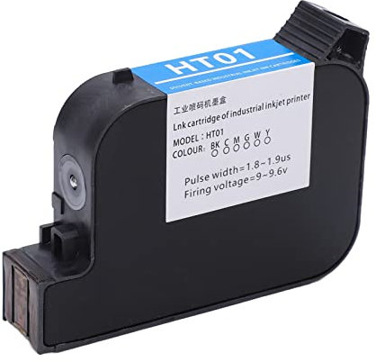 Handheld-Tintenstrahldrucker-Tintenpatrone HT01 42 Ml Handheld-Drucker-Tintenpatrone Schnell Trocknender Tintenstrahldrucker-Patronenersatz Inkjetprinterink (Schwarz)