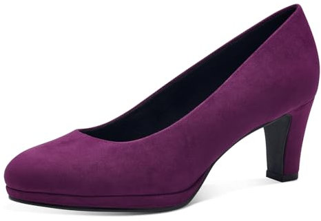 MARCO TOZZI Damen Pumps mit Trichterabsatz Vegan, Rosa (Grape), 40 EU
