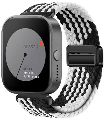 KUWAI Nylonarmband für Nothing Watch Pro - Geflochten Magnetische Armbänder CMF für Damen und Herren (F)