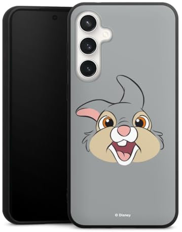DeinDesign Premium Silikon Hülle kompatibel mit Samsung Galaxy S23 FE Handyhülle schwarz Case Disney Bambi Klopfer