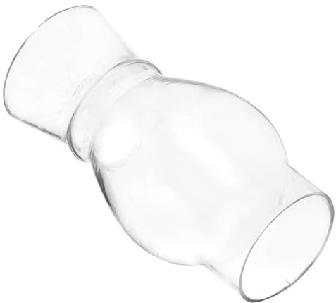 HOMOCONO Vintage Glaszylinder Ersatz für Petroleumlampe Lampenschirm Klarglas für Kerosinlampe Durchmesser Hochwertiges Lampenglas für Lampen