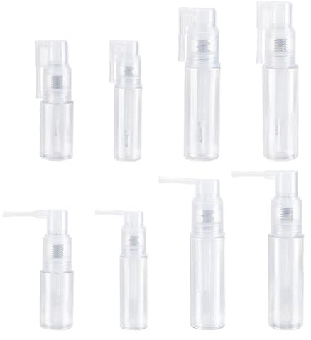 WEBEEDY 4 Sizes Glitter Duster Sprayer Clear Spray Bottle Reusable Detachable Spray Bottle Multi-Purpose Empty Spray Bottle for DIY Glitter Crafts Body Care Accessories(25ML,35ML,50ML,60ML)