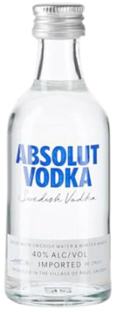 Vodka Caja de 12 unidades Absolut Cristal Botellín Miniatura 5 cl