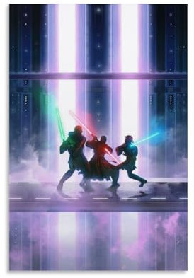 EGLOBICH Duel of Fate TV-Show-Poster, Wandkunst, dekorativ, ästhetisch, Leinwandposter, 50 x 75 cm, Unframe-Duel of Fate